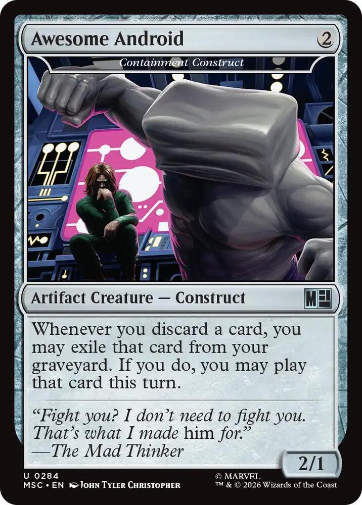 Awesome Android // Containment Construct 284 (Commander: Marvel Super Heroes)  - Surge Foil | Good Games Morley