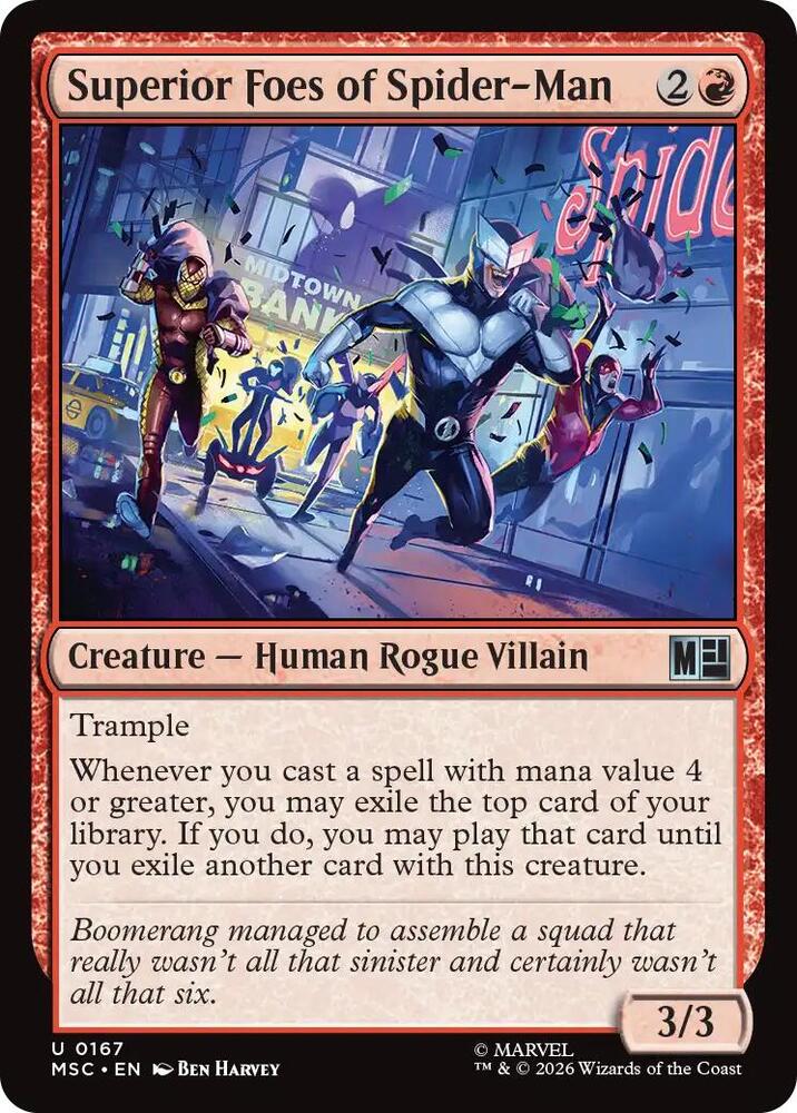 Superior Foes of Spider-Man 167 (Commander: Marvel Super Heroes)  - Surge Foil | Good Games Morley
