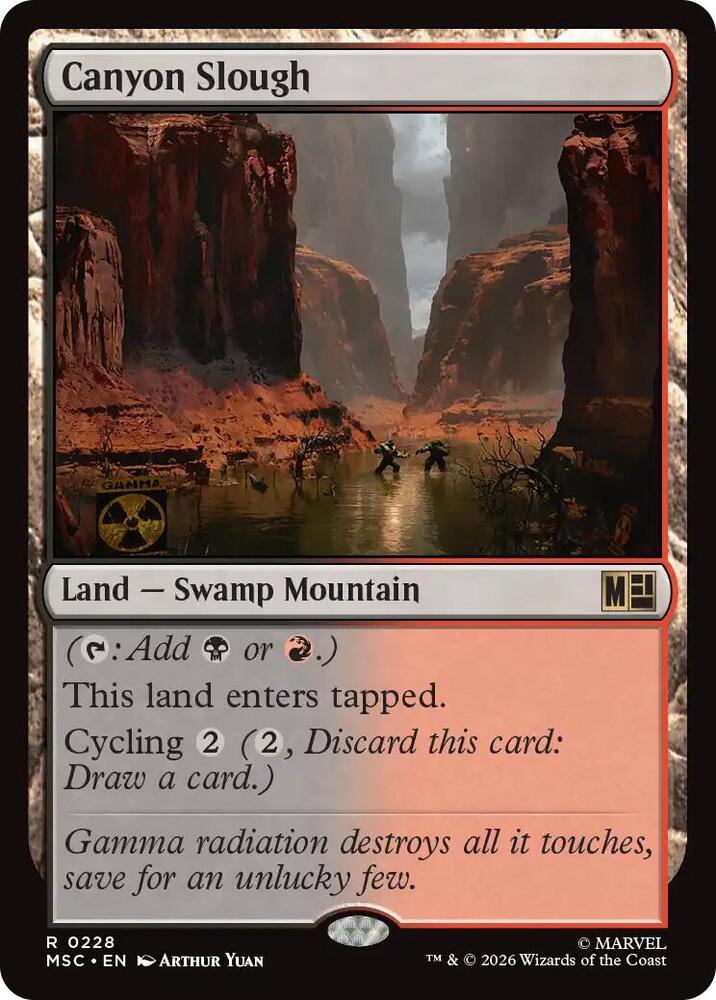 Canyon Slough 228 (Commander: Marvel Super Heroes)  - Surge Foil | Good Games Morley