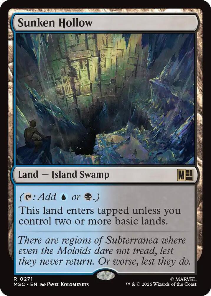Sunken Hollow 271 (Commander: Marvel Super Heroes)  - Surge Foil  | Good Games Morley