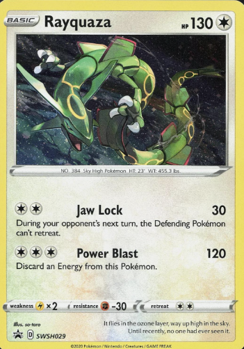 Rayquaza SWSH029 (Miscellaneous Cards & Products)  - Cosmo Holofoil | Good Games Morley