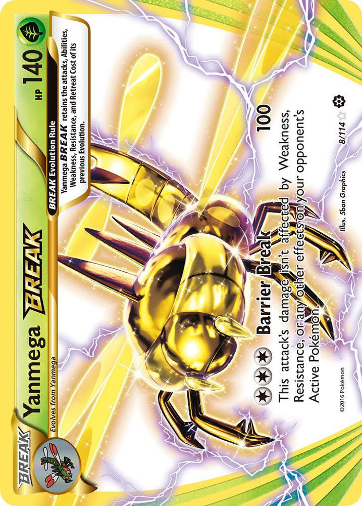 Yanmega BREAK 8/114 (XY - Steam Siege)  - Holofoil | Good Games Morley