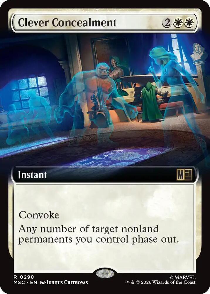 Clever Concealment Extended Art 298 (Commander: Marvel Super Heroes)  - Extended Art | Good Games Morley