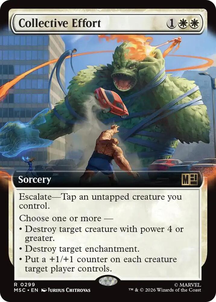 Collective Effort 299 (Commander: Marvel Super Heroes)  - Extended Art | Good Games Morley