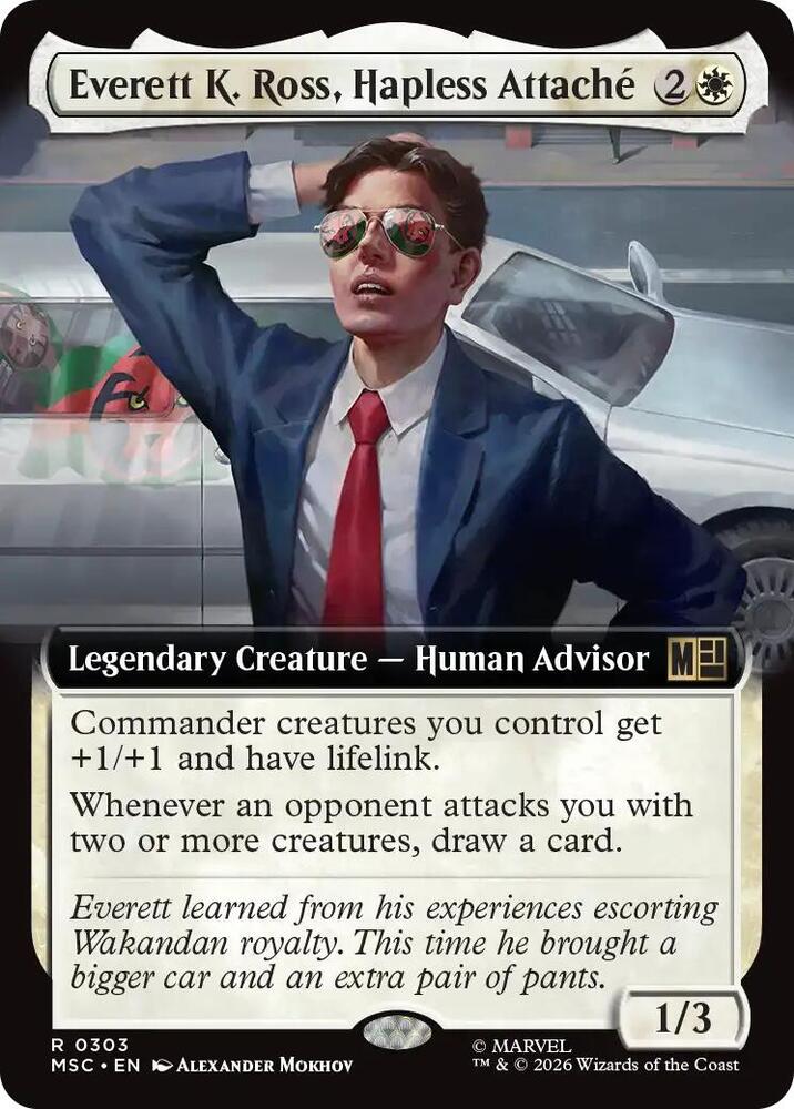 Everett K Ross Hapless Attache Extended Art 303 (Commander: Marvel Super Heroes)  - Extended Art | Good Games Morley