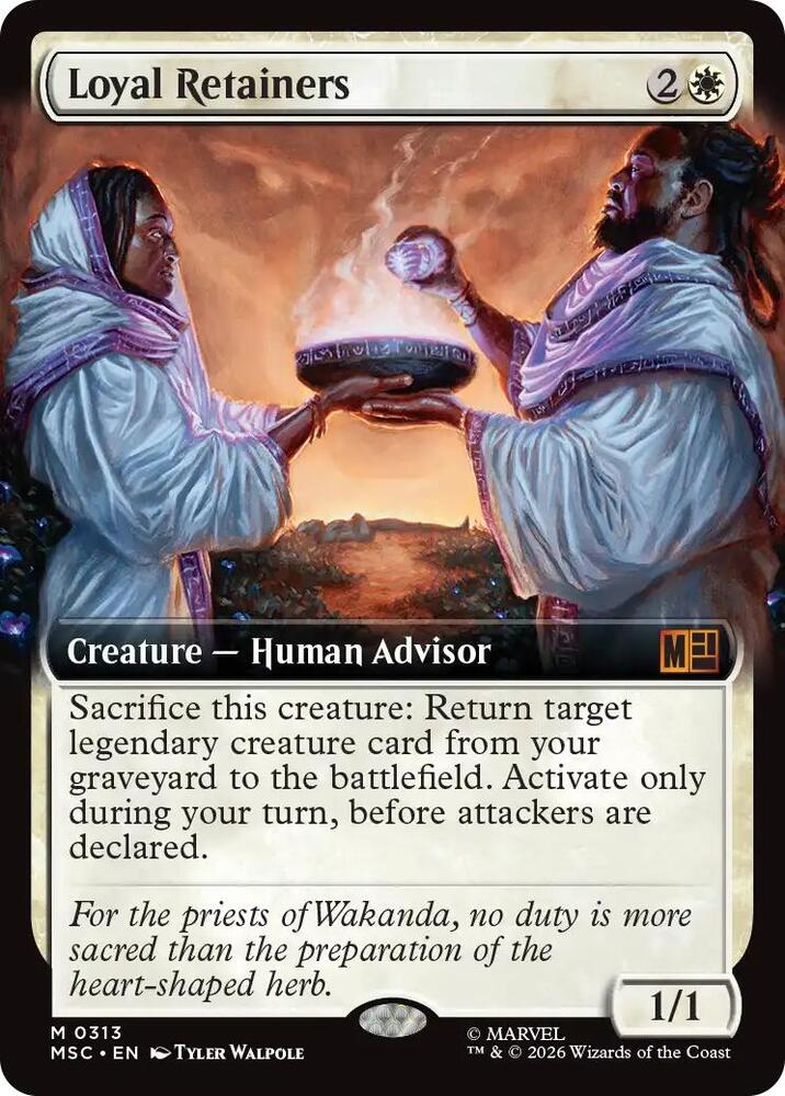 Loyal Retainers Extended Art 313 (Commander: Marvel Super Heroes)  - Extended Art | Good Games Morley