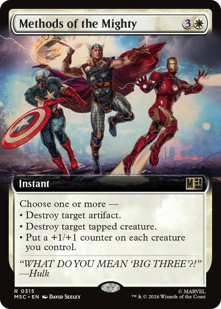 Methods of the Mighty Extended Art 315 (Commander: Marvel Super Heroes)  - Extended Art | Good Games Morley