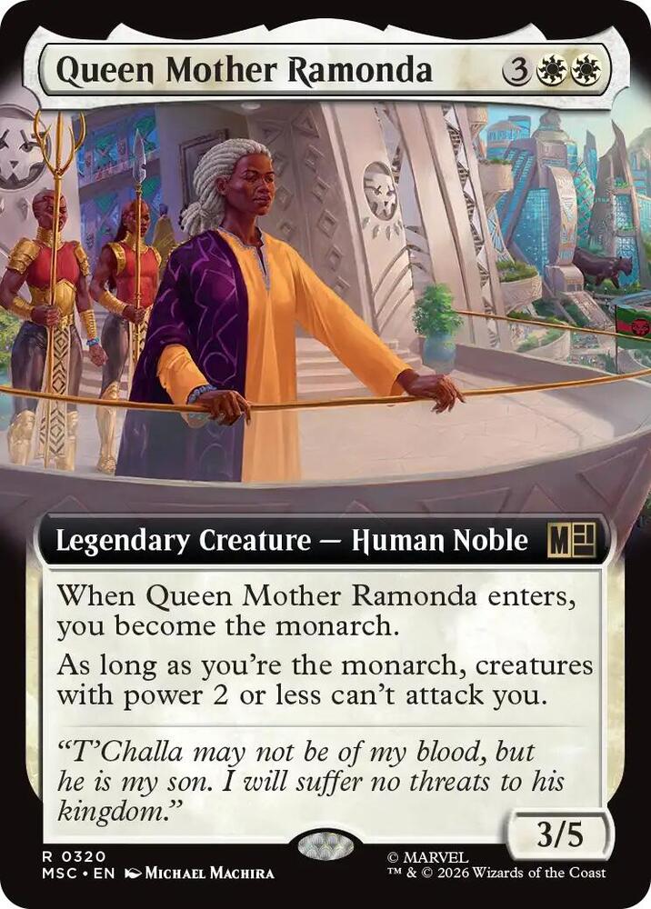 Queen Mother Ramonda Extended Art 320 (Commander: Marvel Super Heroes)  - Extended Art | Good Games Morley