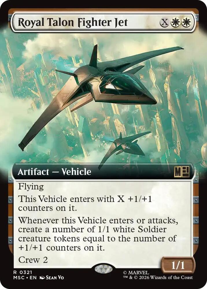 Royal Talon Fighter Jet Extended Art 321 (Commander: Marvel Super Heroes)  - Extended Art | Good Games Morley