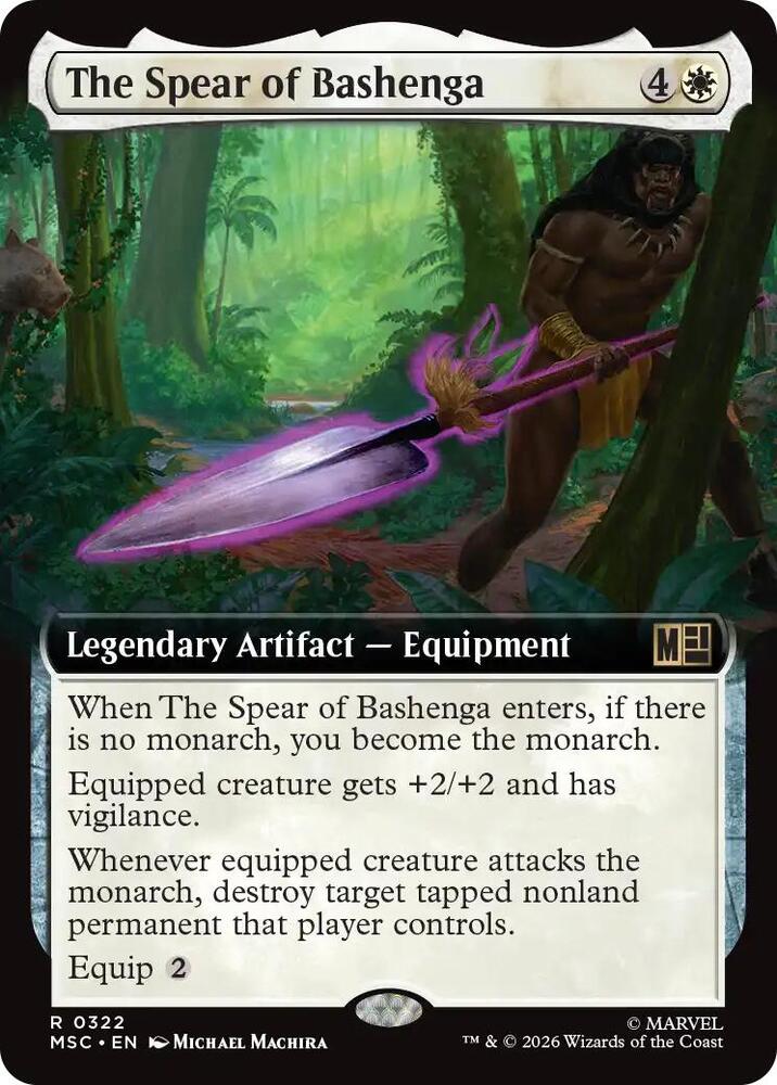The Spear of Bashenga Extended Art 322 (Commander: Marvel Super Heroes)  - Extended Art | Good Games Morley