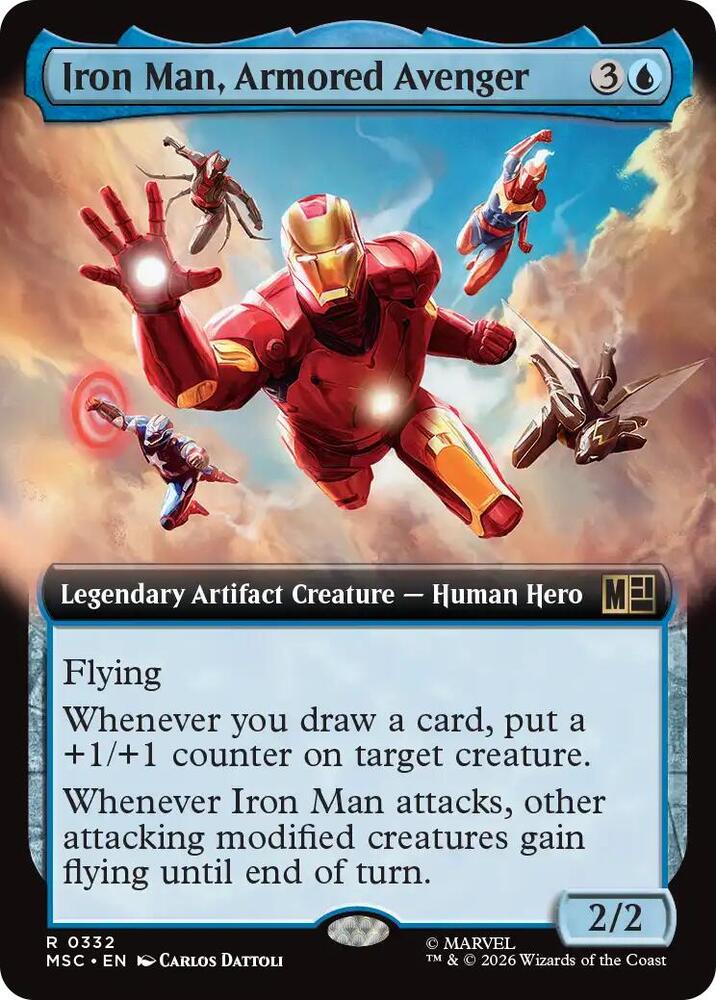 Iron Man Armored Avenger Extended Art 332 (Commander: Marvel Super Heroes)  - Extended Art | Good Games Morley