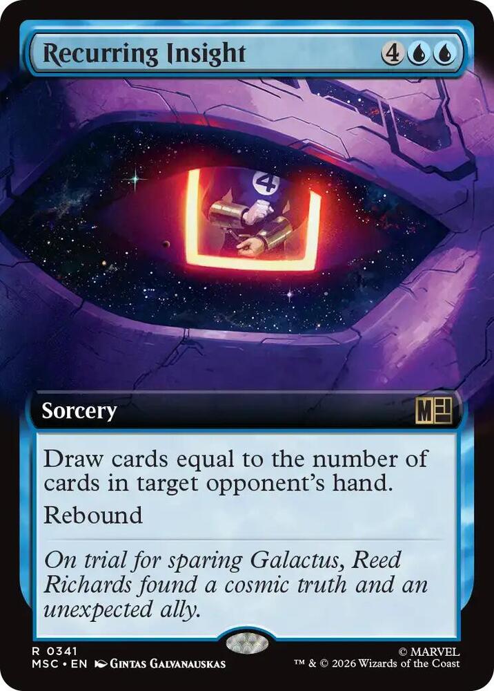 Recurring Insight Extended Art 341 (Commander: Marvel Super Heroes)  - Extended Art | Good Games Morley