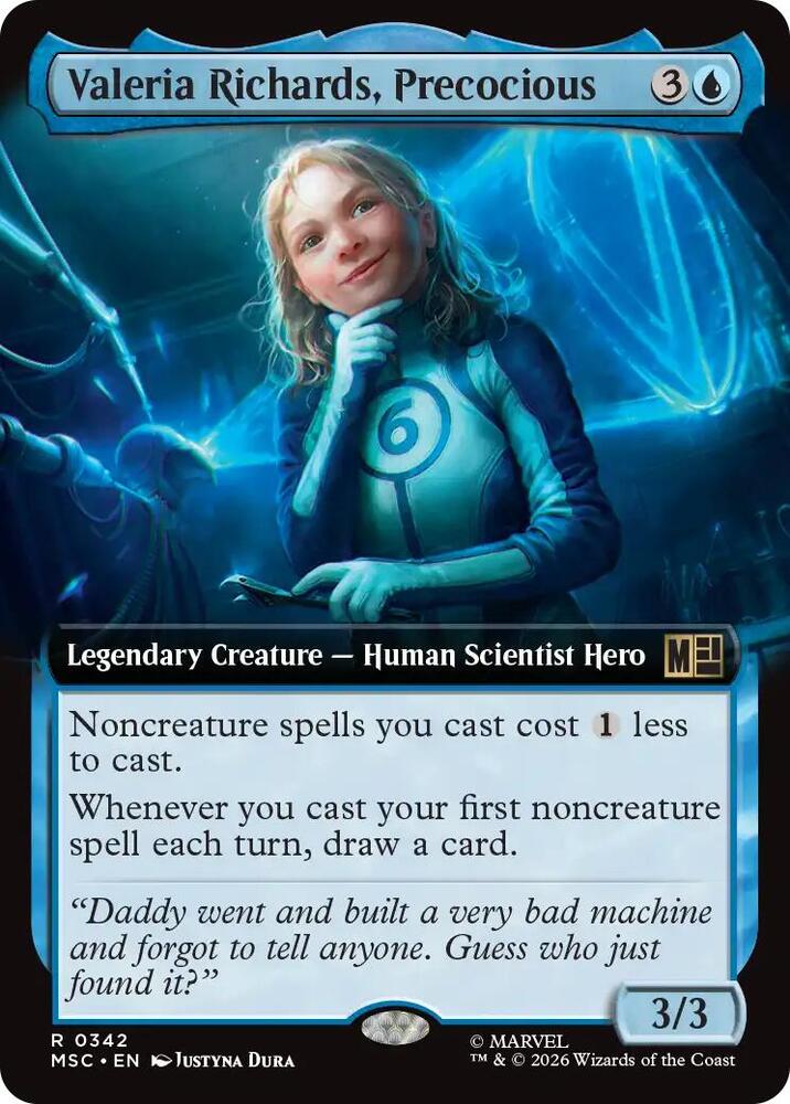 Valeria Richards, Precocious 342 (Commander: Marvel Super Heroes)  - Extended Art | Good Games Morley