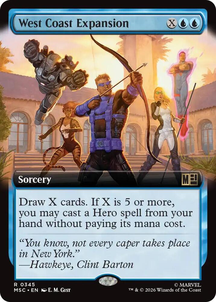 West Coast Expansion Extended Art 345 (Commander: Marvel Super Heroes)  - Extended Art | Good Games Morley