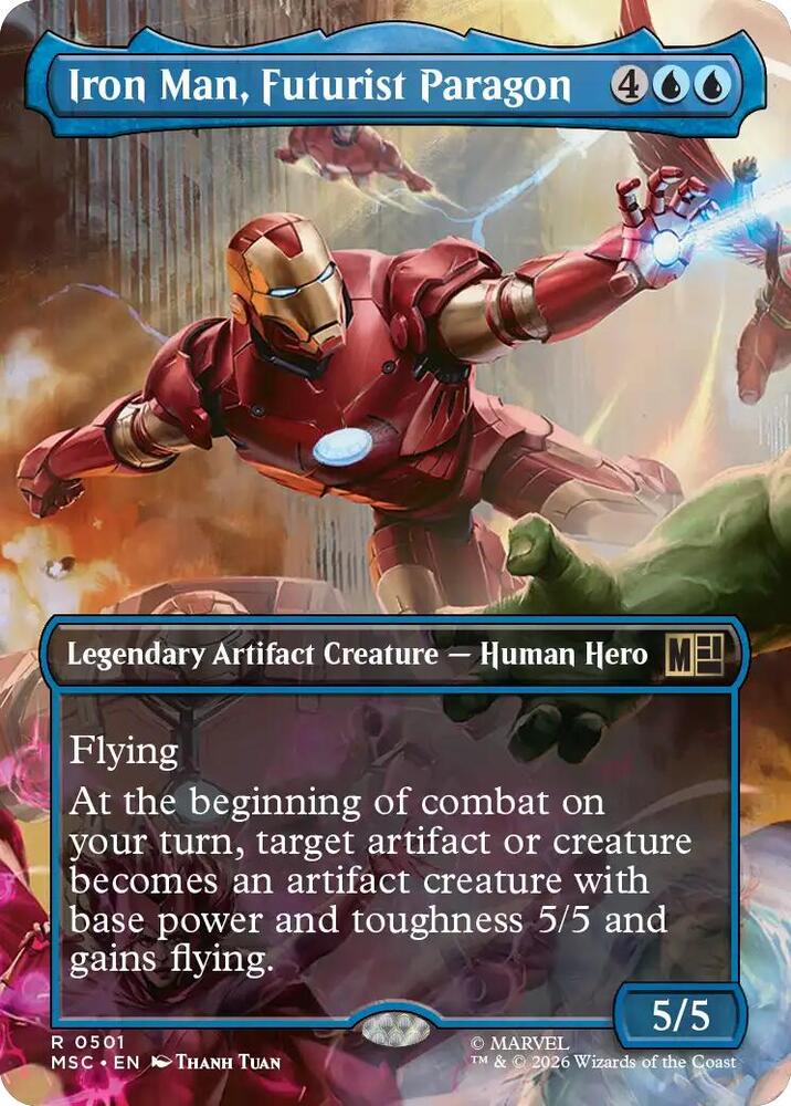 Iron Man, Futurist Paragon 501 (Commander: Marvel Super Heroes)  - Borderless | Good Games Morley