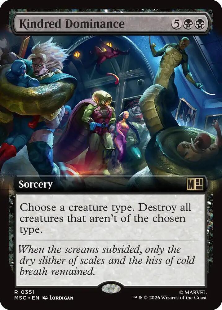 Kindred Dominance Extended Art 351 (Commander: Marvel Super Heroes)  - Extended Art | Good Games Morley