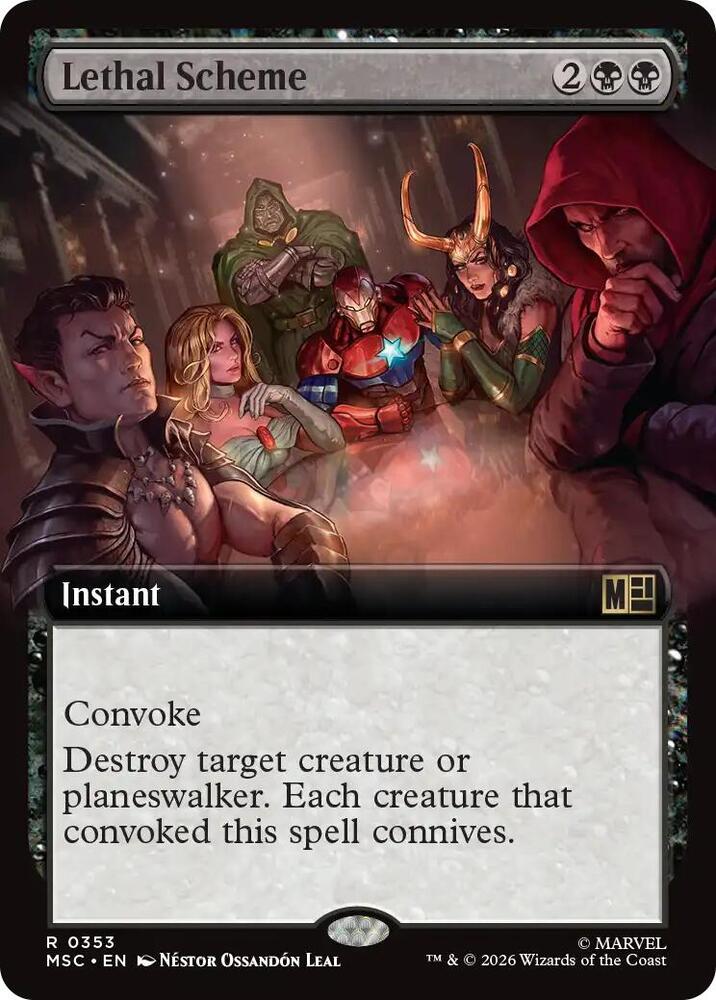 Lethal Scheme Extended Art 353 (Commander: Marvel Super Heroes)  - Extended Art | Good Games Morley