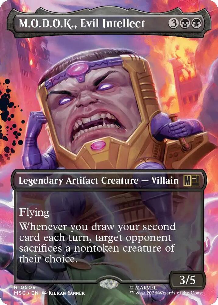M.O.D.O.K., Evil Intellect 509 (Commander: Marvel Super Heroes)  - Borderless | Good Games Morley