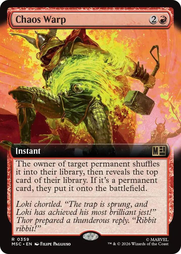 Chaos Warp 359 (Commander: Marvel Super Heroes)  - Extended Art | Good Games Morley