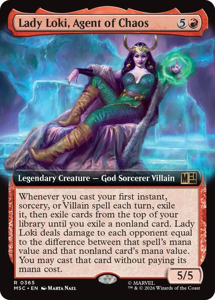 Lady Loki Agent of Chaos Extended Art 365 (Commander: Marvel Super Heroes)  - Extended Art | Good Games Morley