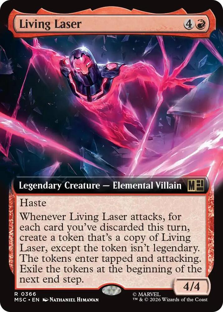 Living Laser Extended Art 366 (Commander: Marvel Super Heroes)  - Extended Art | Good Games Morley