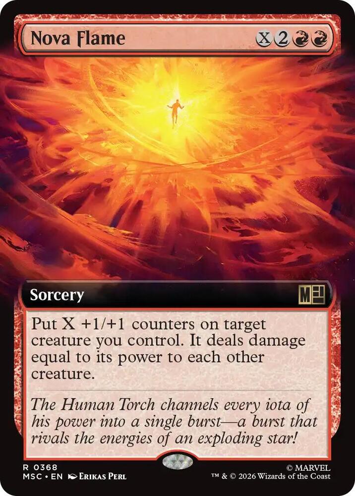 Nova Flame Extended Art 368 (Commander: Marvel Super Heroes)  - Extended Art | Good Games Morley