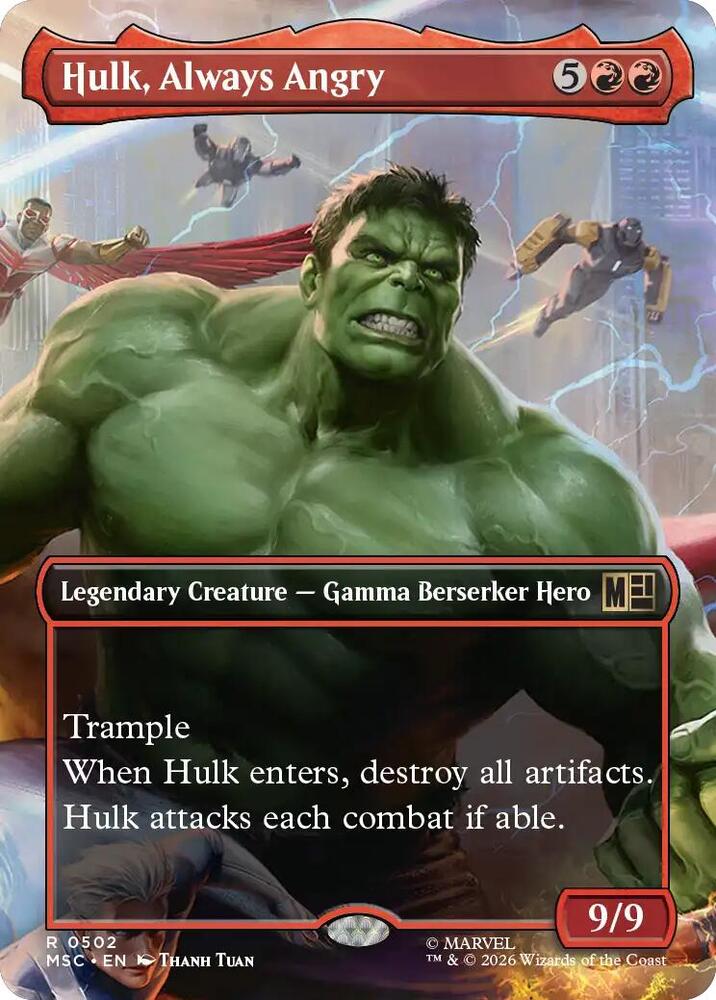 Hulk, Always Angry 502 (Commander: Marvel Super Heroes)  - Borderless | Good Games Morley