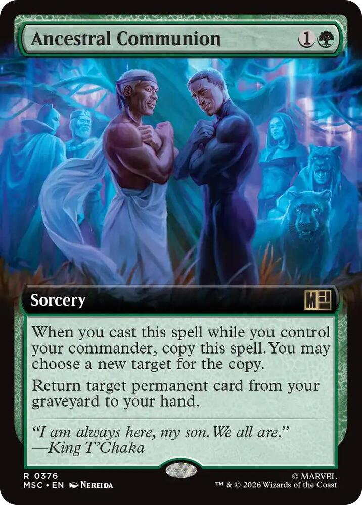 Ancestral Communion Extended Art 376 (Commander: Marvel Super Heroes)  - Extended Art | Good Games Morley