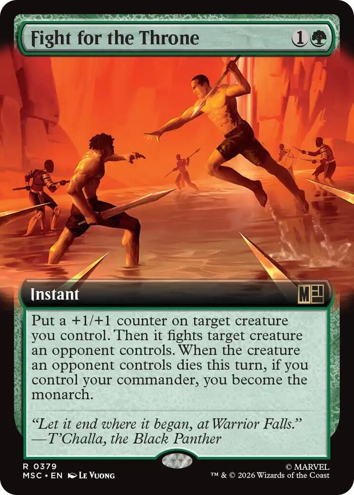 Fight for the Throne Extended Art 379 (Commander: Marvel Super Heroes)  - Extended Art | Good Games Morley