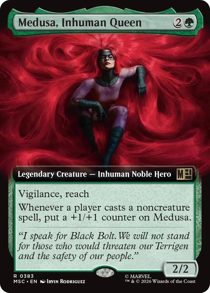Medusa Inhuman Queen Extended Art 383 (Commander: Marvel Super Heroes)  - Extended Art | Good Games Morley