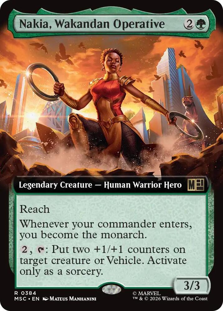 Nakia Wakandan Operative Extended Art 384 (Commander: Marvel Super Heroes)  - Extended Art | Good Games Morley