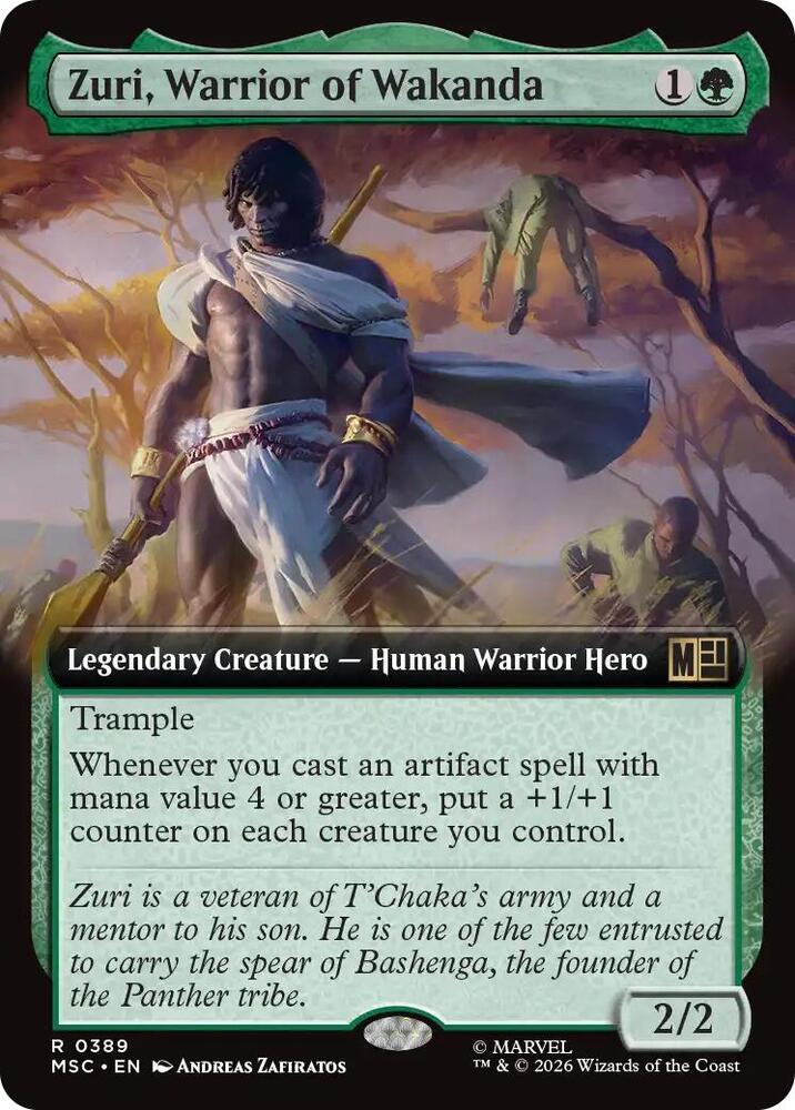 Zuri Warrior of Wakanda Extended Art 389 (Commander: Marvel Super Heroes)  - Extended Art | Good Games Morley