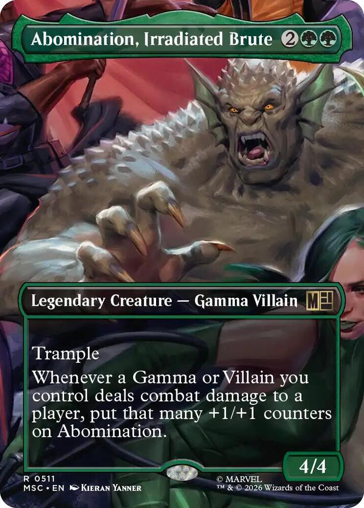 Abomination, Irradiated Brute 511 (Commander: Marvel Super Heroes)  - Borderless | Good Games Morley