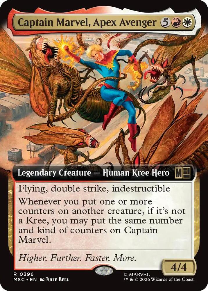 Captain Marvel Apex Avenger Extended Art 396 (Commander: Marvel Super Heroes)  - Extended Art | Good Games Morley