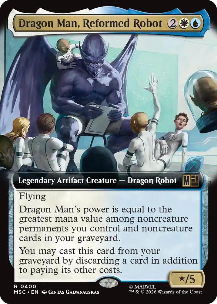 Dragon Man Reformed Robot Extended Art 400 (Commander: Marvel Super Heroes)  - Extended Art | Good Games Morley