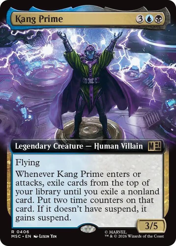 Kang Prime Extended Art 406 (Commander: Marvel Super Heroes)  - Extended Art | Good Games Morley