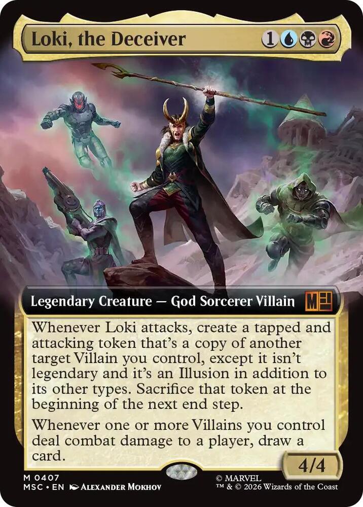 Loki the Deceiver Extended Art 407 (Commander: Marvel Super Heroes)  - Extended Art | Good Games Morley