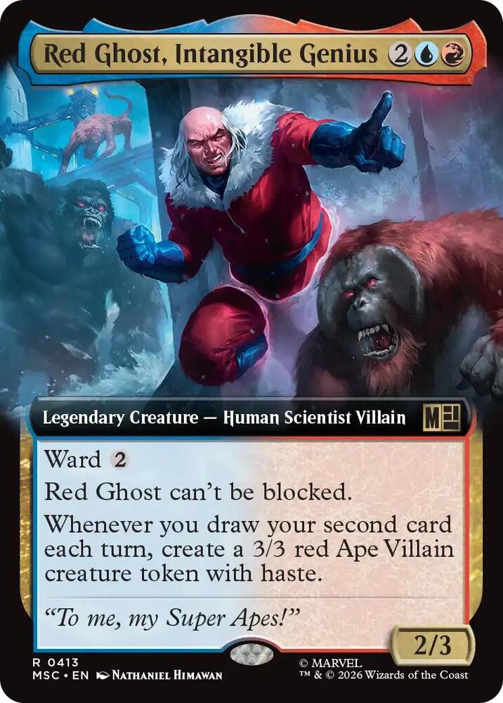 Red Ghost Intangible Genius Extended Art 413 (Commander: Marvel Super Heroes)  - Extended Art | Good Games Morley
