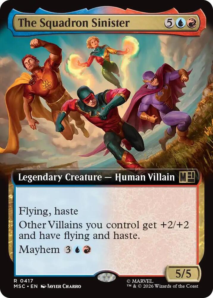 The Squadron Sinister Extended Art 417 (Commander: Marvel Super Heroes)  - Extended Art | Good Games Morley