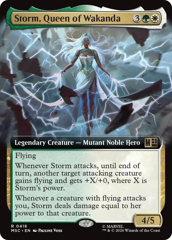 Storm Queen of Wakanda Extended Art 418 (Commander: Marvel Super Heroes)  - Extended Art | Good Games Morley