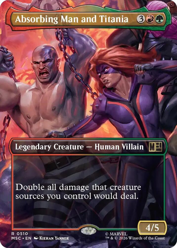 Absorbing Man and Titania 510 (Commander: Marvel Super Heroes)  - Borderless | Good Games Morley