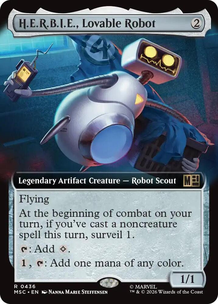 HERBIE Lovable Robot Extended Art 436 (Commander: Marvel Super Heroes)  - Extended Art | Good Games Morley