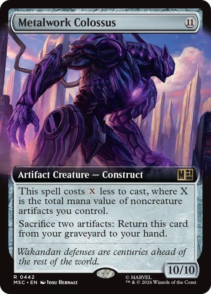 Metalwork Colossus Extended Art 442 (Commander: Marvel Super Heroes)  - Extended Art | Good Games Morley
