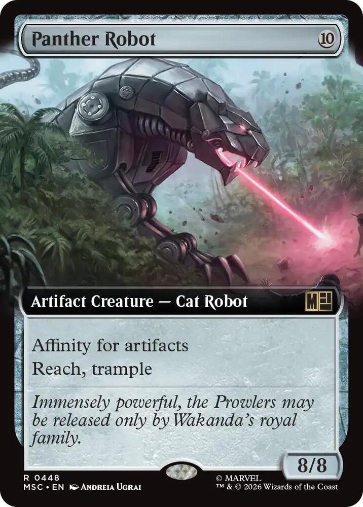 Panther Robot 448 (Commander: Marvel Super Heroes)  - Extended Art | Good Games Morley