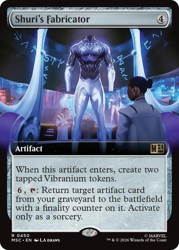 Shuris Fabricator Extended Art 450 (Commander: Marvel Super Heroes)  - Extended Art | Good Games Morley