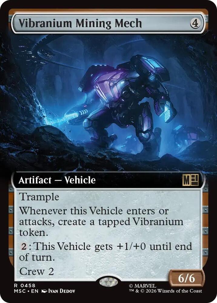 Vibranium Mining Mech Extended Art 458 (Commander: Marvel Super Heroes)  - Extended Art | Good Games Morley