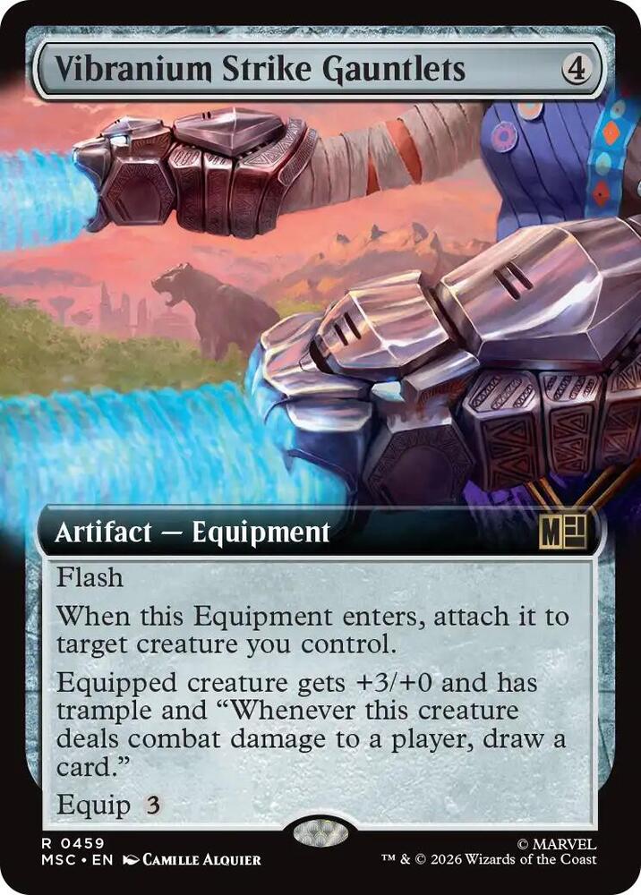 Vibranium Strike Gauntlets Extended Art 459 (Commander: Marvel Super Heroes)  - Extended Art | Good Games Morley