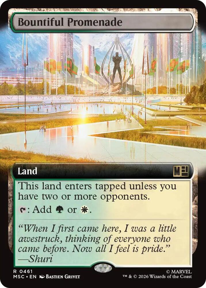 Bountiful Promenade Extended Art 461 (Commander: Marvel Super Heroes)  - Extended Art | Good Games Morley
