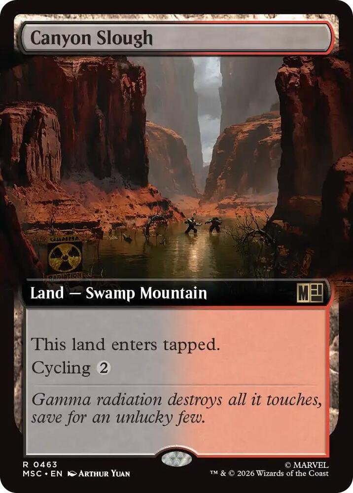 Canyon Slough Extended Art 463 (Commander: Marvel Super Heroes)  - Extended Art | Good Games Morley