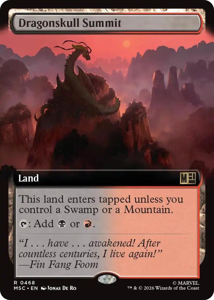 Dragonskull Summit Extended Art 468 (Commander: Marvel Super Heroes)  - Extended Art | Good Games Morley